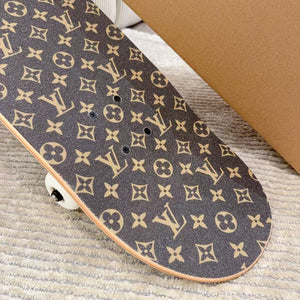 CUSTOM LV BROWN MONOGRAM SKATEBOARD