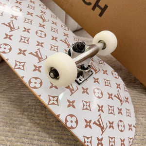 CUSTOM LV BROWN MONOGRAM SKATEBOARD