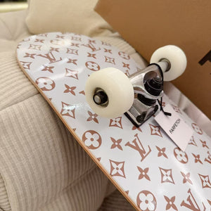 CUSTOM LV BROWN MONOGRAM SKATEBOARD