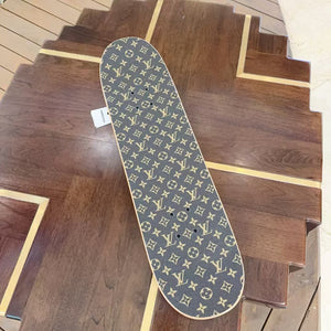 CUSTOM LV BROWN MONOGRAM SKATEBOARD