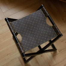 Load image into Gallery viewer, CUSTOM LV LEATHER PIPPA STOOL
