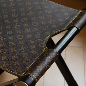 CUSTOM LV LEATHER PIPPA STOOL