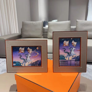 HERMES LEATHER PICTURE FRAME