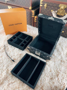 CUSTOM BLACK LV JEWELRY BOX