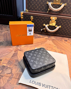 CUSTOM LV SQUARE BLACK JEWELRY BOX