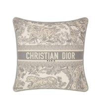 Load image into Gallery viewer, CHRISTIAN GREY THROW PILLOW
