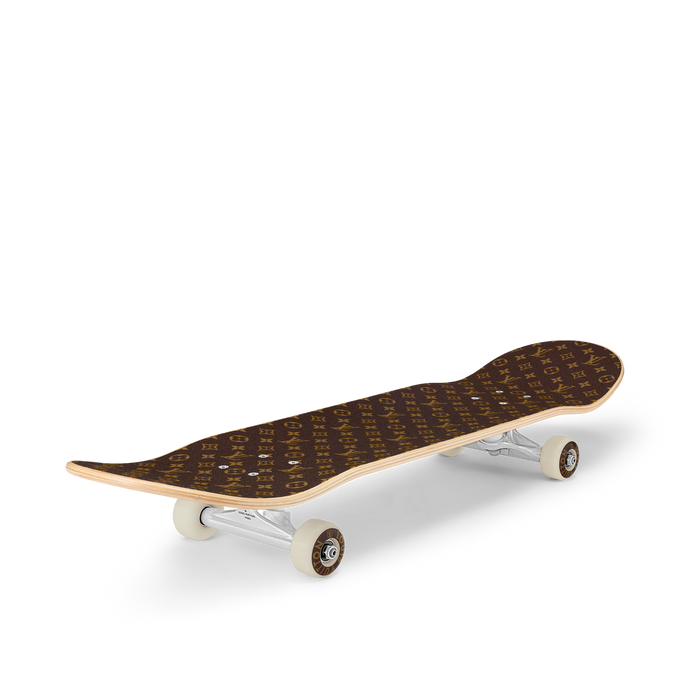 CUSTOM LV BROWN MONOGRAM SKATEBOARD