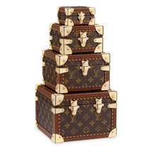 Load image into Gallery viewer, CUSTOM LV PYRAMID MONOGRAM TRUNK SET
