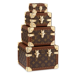 CUSTOM LV PYRAMID MONOGRAM TRUNK SET