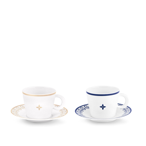 CUSTOM LV TEA CUP AND TEA POT SET