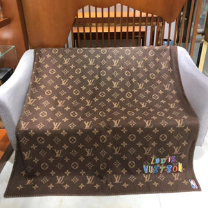 CUSTOM LV X NBA MONOGRAM THROW BLANKET