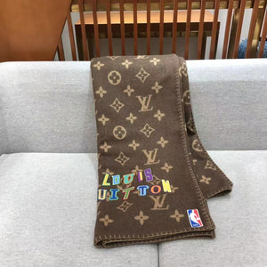 CUSTOM LV X NBA MONOGRAM THROW BLANKET