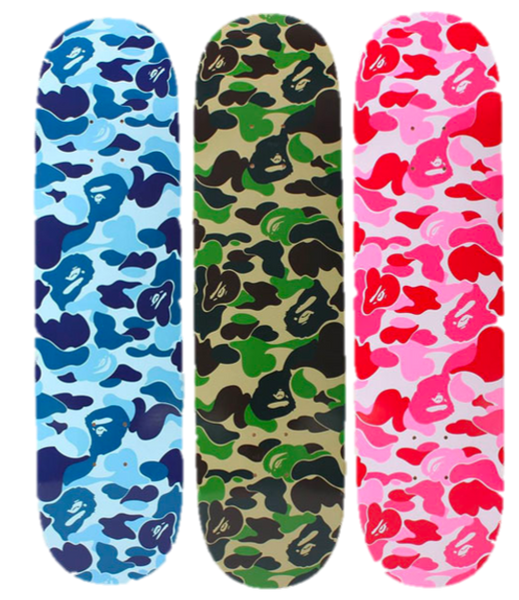 bape camo skateboard decks