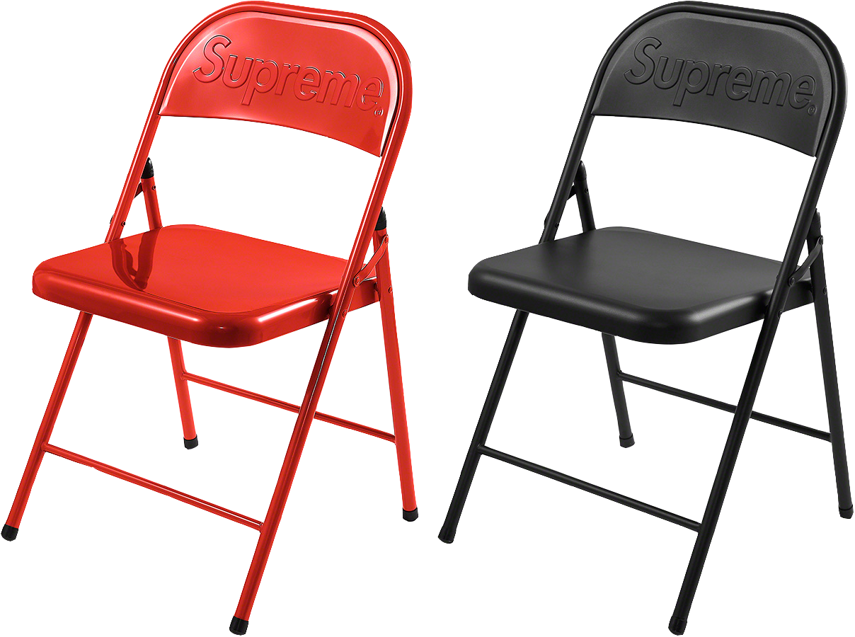 セールFW20 Supreme Metal Folding Chair Black 椅子